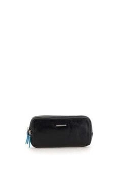 PIQUADRO | PIQUADRO "Blue Square"  leather clutch bag,商家Baltini,价格¥1238