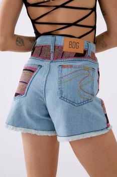 BDG衣服, BDG | BDG A-Line Cutoff Denim Short — Blanket Patchwork商品图片 4.3折×额外9.5折, 额外九五折