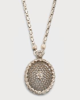 推荐18K White Gold Tulle Pendant Necklace with 26 Diamonds商品