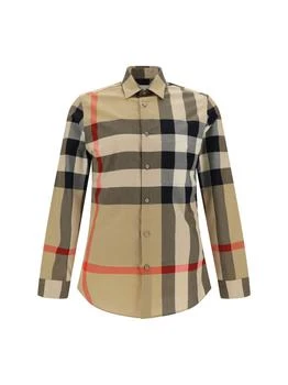 Burberry | Burberry Long Sleeved Checkered Buttoned Shirt 8折