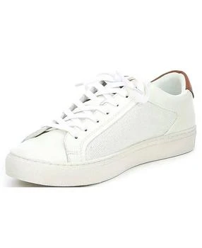 Steve Madden | Mens Finneas Lace-Up Sneakers In White Leather 6.2折