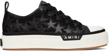 AMIRI | Black Stars Court Low-Top Sneakers商品图片,额外8.5折, 独家减免邮费, 额外八五折