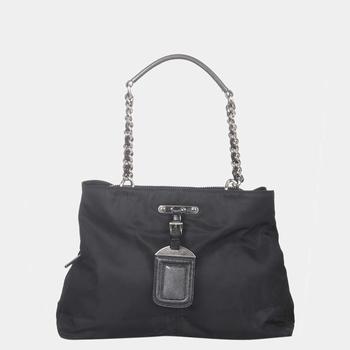 [二手商品] Prada | Prada Black Tessuto Chain Shoulder Bag商品图片,9.5折