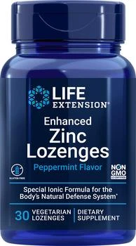 Life Extension | Life Extension Enhanced Zinc Lozenges, Peppermint (30 Lozenges, Vegetarian),商家Life Extension,价格¥72