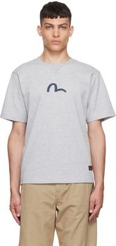 Evisu | Gray Cotton T-Shirt商品图片,6.7折