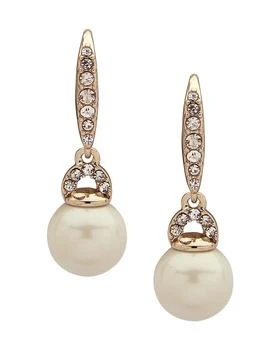 Ralph Lauren | Lauren Pavé & Imitation Pearl Small Drop Earrings,商家Bloomingdale's,价格¥261