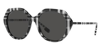 Burberry | Vanessa Dark Gray Irregular Ladies Sunglasses BE4375 400487 55商品图片,2.8折