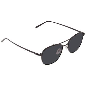 推荐Salvatore Ferragamo Dark Grey Aviator Mens Sunglasses SF200S 002 54商品