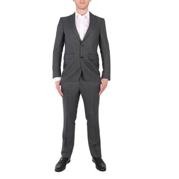 商品Men's Mid Grey Melange Classic Single-breasted Suit图片