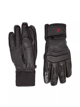 PERFECT MOMENT | PM Logo Leather Ski Gloves,商家Saks Fifth Avenue,价格¥1875