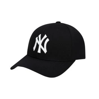 MLB | 【享贝家】（国内现货-QD）MLB NY大标刺绣字母休闲棒球帽 黑色 32CP07111-50L-FREE 包邮包税
