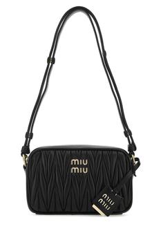 Miu Miu | Miu Miu Matelassé Logo-Plaque Shoulder Bag商品图片,7.6折