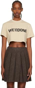 We11done | Beige Cropped T-Shirt商品图片,4.6折