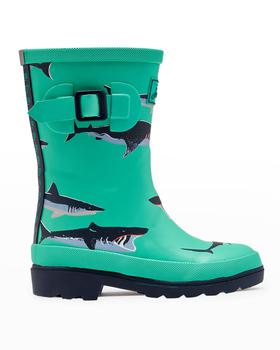 商品Boy's Welly Shark-Print Rain Boots, Toddler/Kid图片