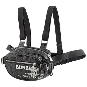 推荐Burberry Black Leather Horseferry Print Cannon Backpack商品