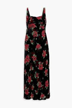 Rixo | Benedict floral-print devoré-velvet midi dress,商家THE OUTNET US,价格¥1053