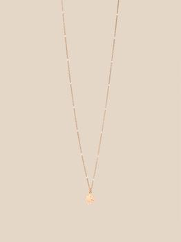 商品Dodo | Dodo mini four-leaf clover necklace in rose gold and rhodium-plated white gold,商家Giglio,价格¥1713图片