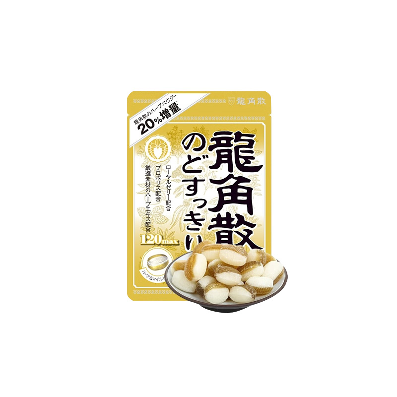 商品日本龙角散润喉糖清润护嗓糖果零食-牛奶味80g图片