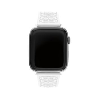 商品White Silicone Strap 42/44/45mm Apple Watch Band图片
