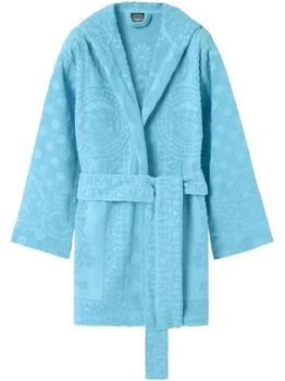 Versace | Versace On Repeat Short Bathrobe,商家LUISAVIAROMA,价格¥3709