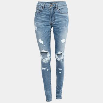 product Amiri Blue Distressed Denim Skinny Jeans XS image