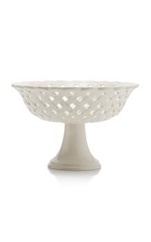 商品MoDA | Moda Domus - Hopenwork Creamware Compote Bowl - Color: White - Material: Ceramic - Moda Operandi,商家Moda Operandi,价格¥1718图片