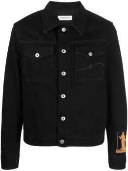 商品Lanvin | LANVIN 黑色男士外套 RMJA0103-D055P23-10,商家Beyond Chinalux,价格¥8234图片