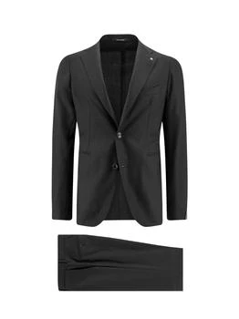 推荐Wool and cashmere suit with classic lapel商品