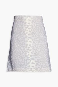Kenzo | Leopard-knit wool and cashmere-blend mini skirt 1.5折