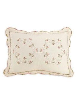 商品Modern Heirloom | Felisa Floral Embroidered Pillow Sham,商家Saks OFF 5TH,价格¥174图片