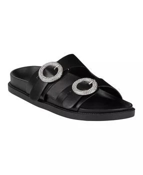 GC Shoes | Women's Jordyn Double Band Embellished Slide Footbed Sandals,商家Macy's,价格¥283