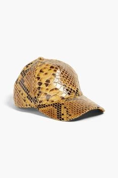 推荐Connie faux snake-effect leather baseball cap商品