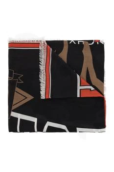 Givenchy | Givenchy Logo-Pattern Raw-Cut Edges Detailed Scarf 5.7折