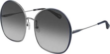 Chloé | Grey Gradient Round Ladies Sunglasses CH0014S 001 62商品图片,4.9折
