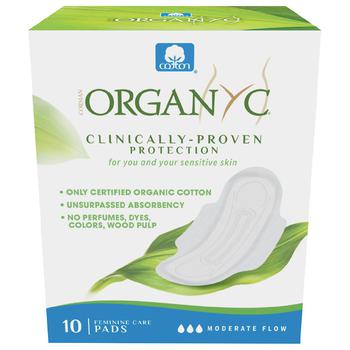 商品ORGANYC | 100% Certified Organic Cotton Feminine Pads,商家Walgreens,价格¥31图片