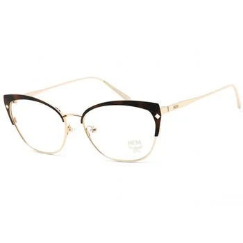 MCM | MCM Women's Eyeglasses - Clear Demo Lens Gold/Havana Cat Eye Frame | MCM2113 723 2.1折×额外9折x额外9.5折, 独家减免邮费, 额外九折, 额外九五折