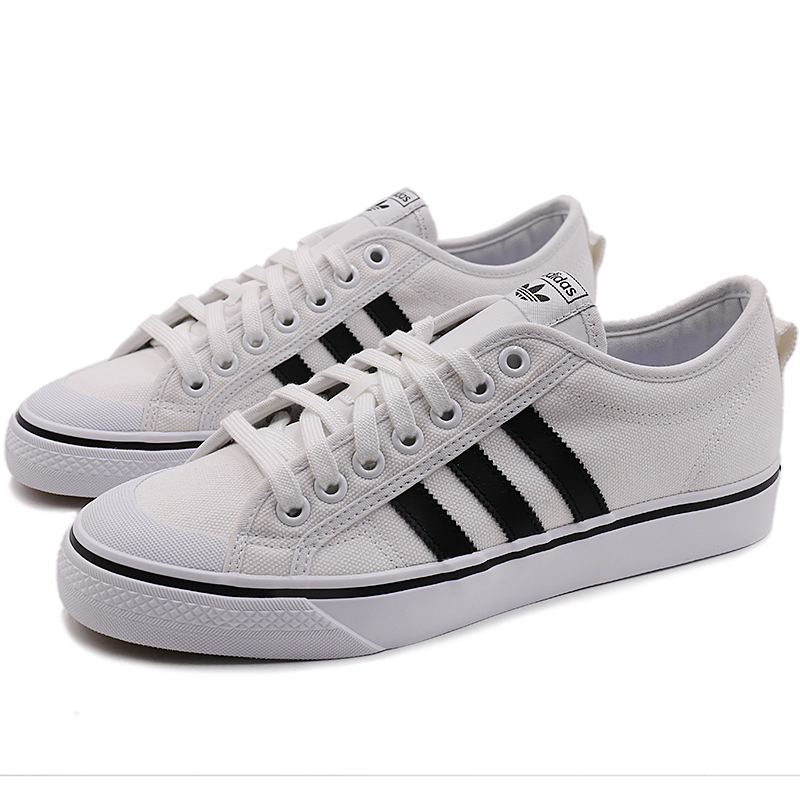 阿迪达斯男鞋帆布鞋, Adidas | NIZZA男子运动休闲鞋板鞋帆布鞋商品图片 3.9折, 包邮包税