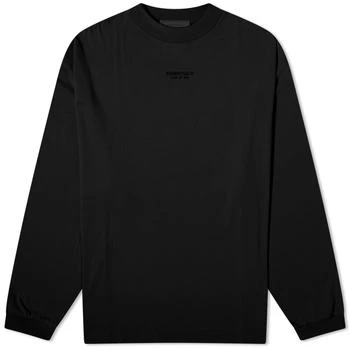 Essentials | Fear of God Essentials Essentials Long Sleeve T-Shirt - Jet Black 