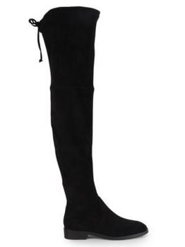 商品Stuart Weitzman | 女式 Jocey系列 过膝靴 系带长靴 麂皮,商家Saks OFF 5TH,价格¥2502图片
