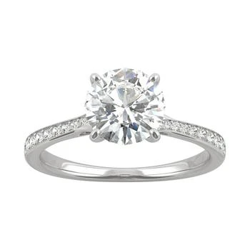 Charles & Colvard | Moissanite Engagement Ring (1-5/8 ct. t.w. DEW) in 14k White Gold,商家Macy's,价��格¥8536