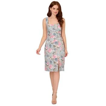 Adrianna Papell | Women's Sleeveless Floral Matelasse Dress 