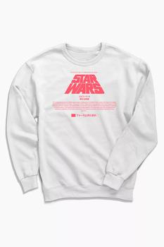 男装Urban Outfitters, Urban Outfitters | Star Wars Kanji Title Card Crew Neck Sweatshirt商品图片 额外9.5折, 额外九五折