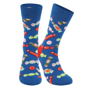 商品Happy Socks | Bonbons print socks in blue,商家BAMBINIFASHION,价格¥124图片