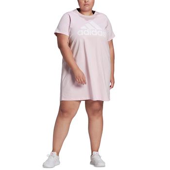 adidas plus, Adidas | Plus Size Cotton Badge of Sports T-Shirt Dress商品图片 6折