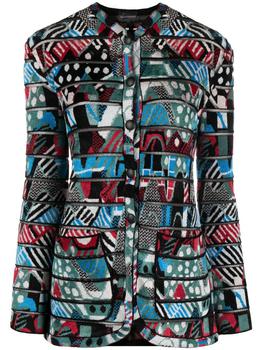 Emporio Armani | EMPORIO ARMANI Printed single-breasted blazer jacket商品图片,7.4折