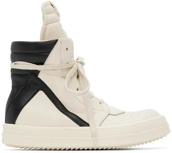 Rick Owens | Kids Off-White & Black Geobasket Sneakers 6.4折