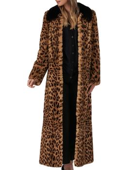 推荐Leopard-Print Long Fur Coat商品