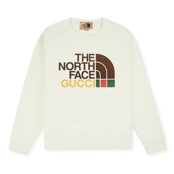 男士休闲古驰, Gucci | 北面 联名 古驰 徽标 卫衣商品图片 9.4折