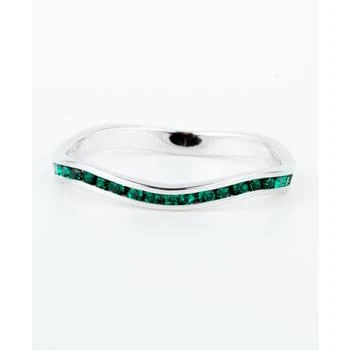 Macy's | Crystal Birthstone Stackable ring in Sterling Silver,商家Macy's,价格¥524