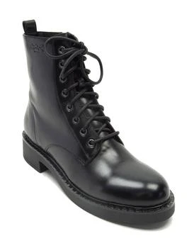Off The Hook | Off The Hook lane biker leather high ankle boots in black,商家ASOS,价格¥433